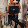 Be Yourself Sherpa Crossbody In Black Image - 1