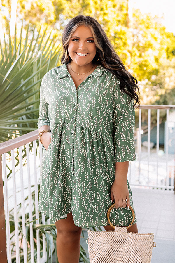Cheery Mood Tunic Dress In Pear Curves Image - 2