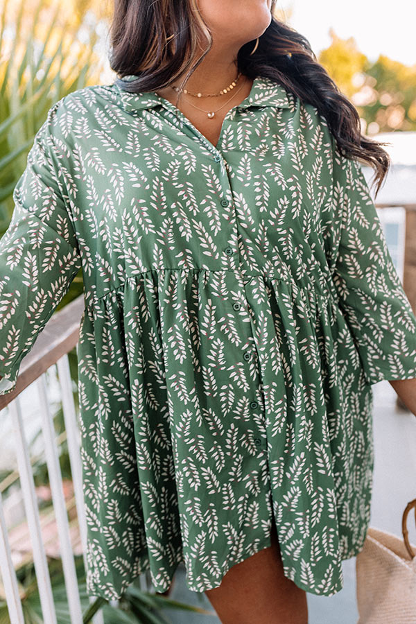 Cheery Mood Tunic Dress In Pear Curves Image - 4
