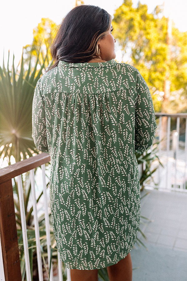 Cheery Mood Tunic Dress In Pear Curves Image - 3
