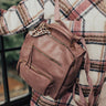Pay It Forward Faux Leather Backpack In Dark Blush Image - 1