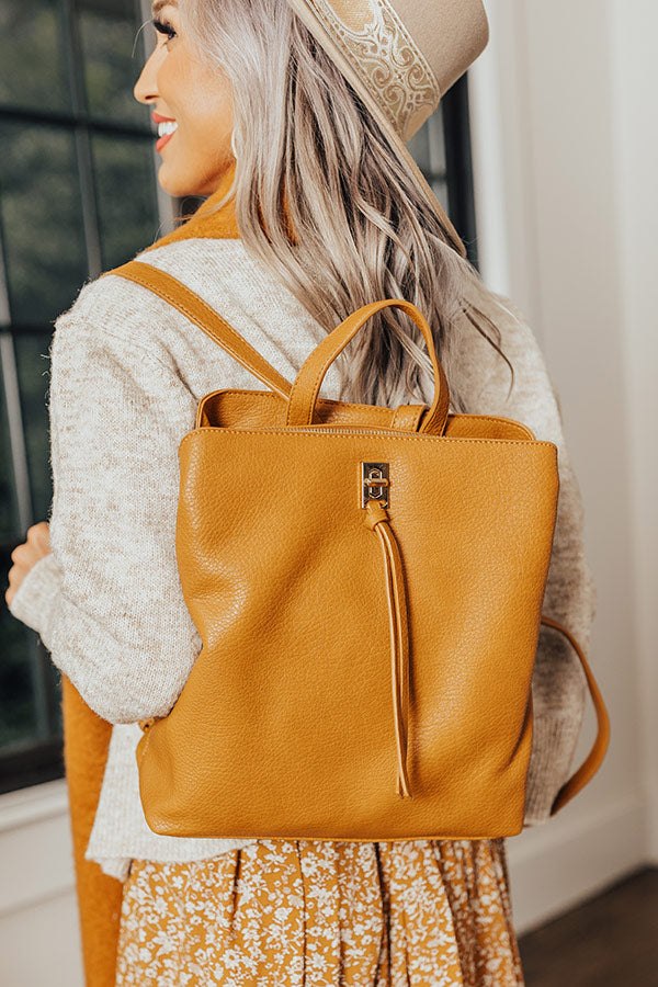 Writers Retreat Faux Leather Backpack