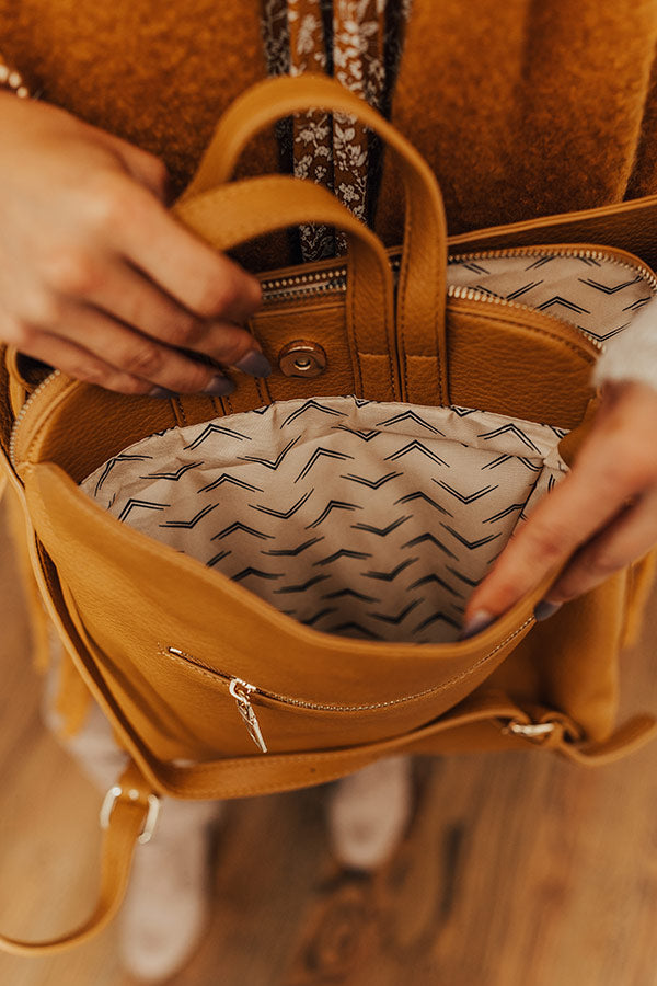 Writers Retreat Faux Leather Backpack Image - 4