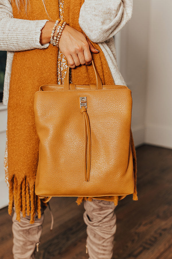 Writers Retreat Faux Leather Backpack Image - 5