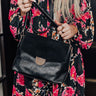 The Bellatorra Faux Leather Crossbody In Black Image - 1