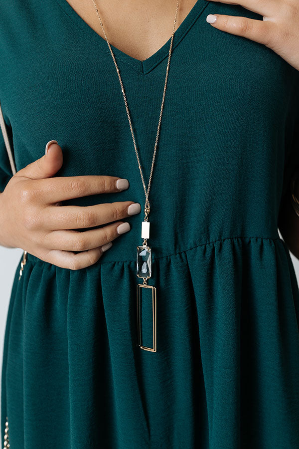 Hollywood Vibes Necklace In Clear Image - 2