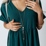 Hollywood Vibes Necklace In Clear Image - 1
