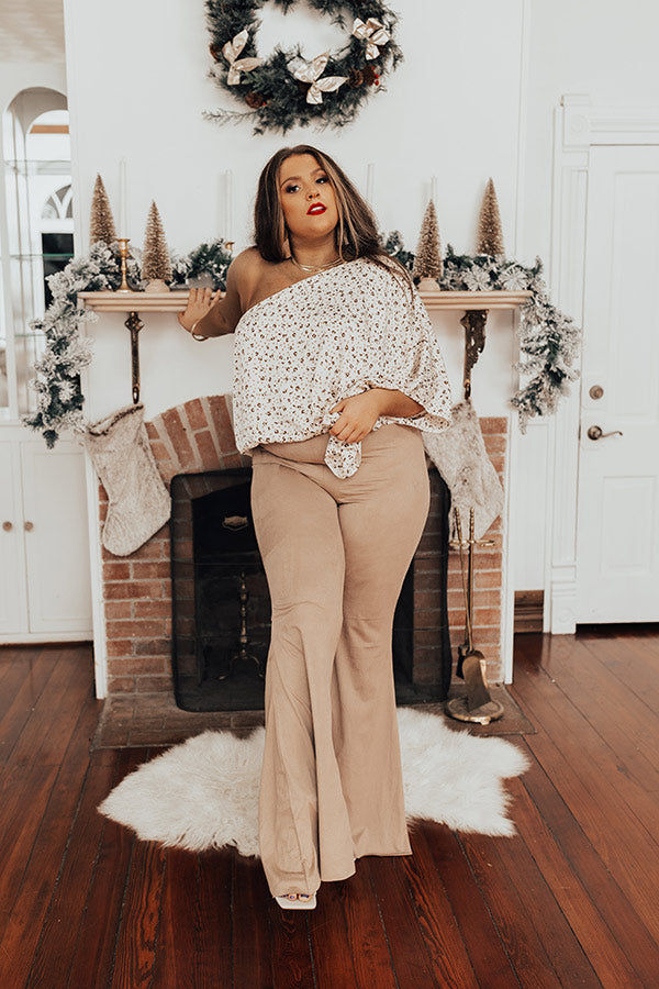 Smooth Talker Faux Suede Pants Curves Image - 1