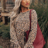 Expert Kindness Leopard Shift Top In Iced Latte Image - 1