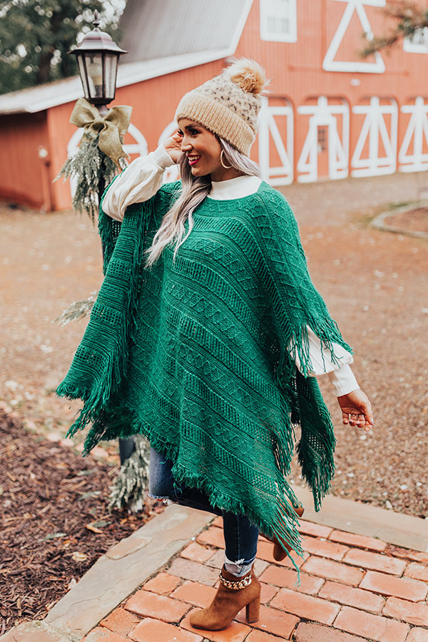 Love And Joy Knit Poncho Image - 5