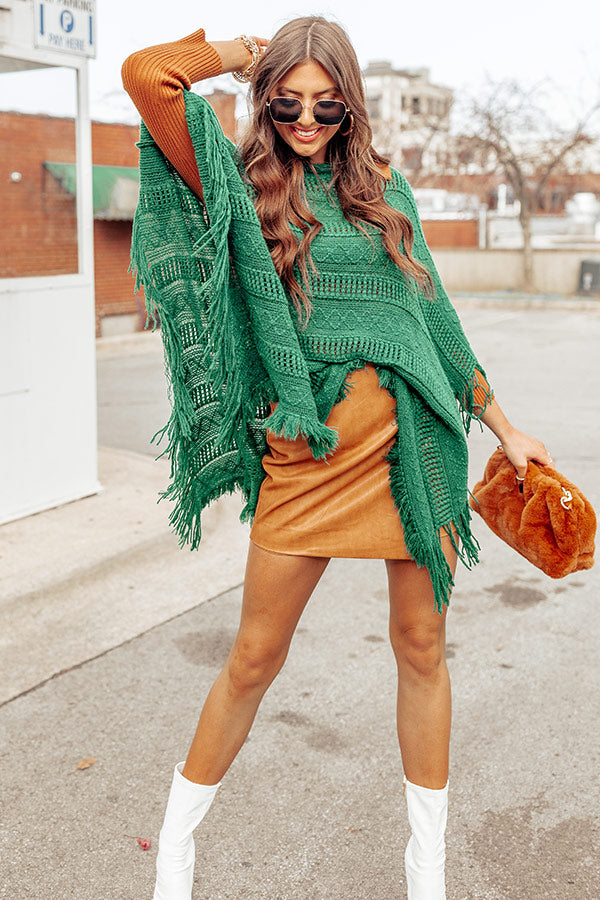 Love And Joy Knit Poncho Image - 3