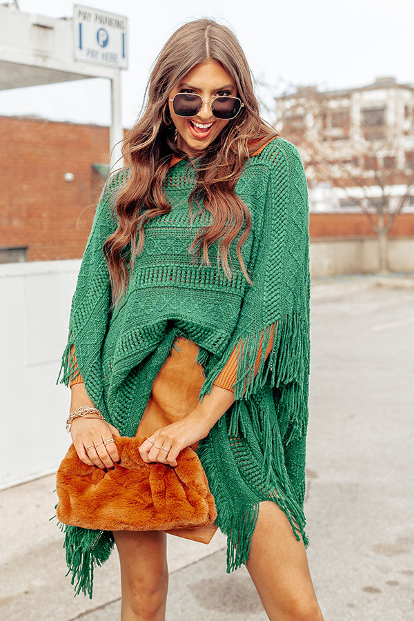Love And Joy Knit Poncho Image - 2