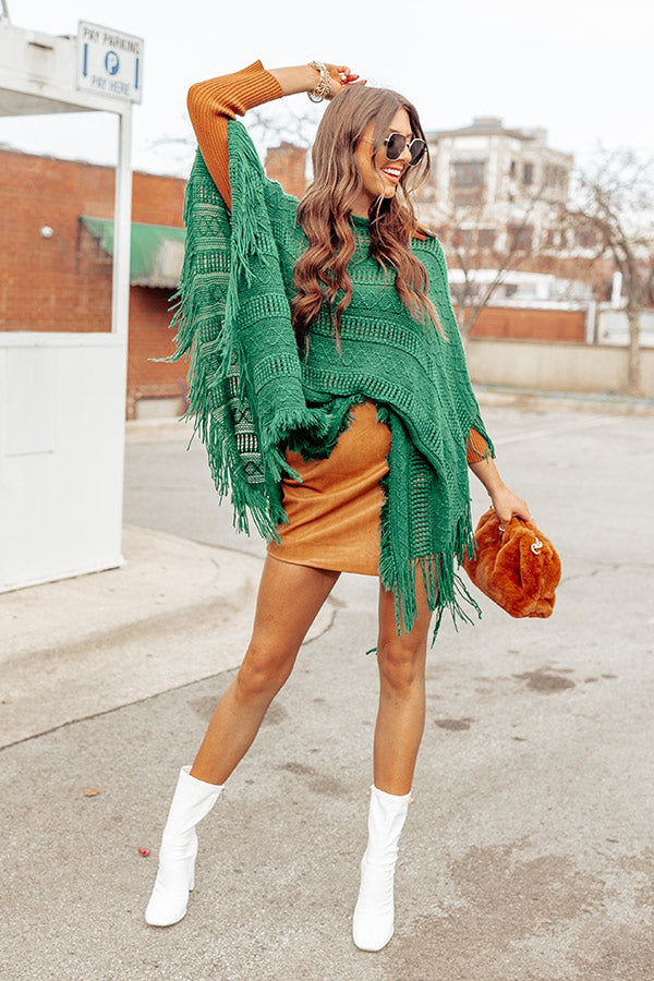 Love And Joy Knit Poncho Image - 1