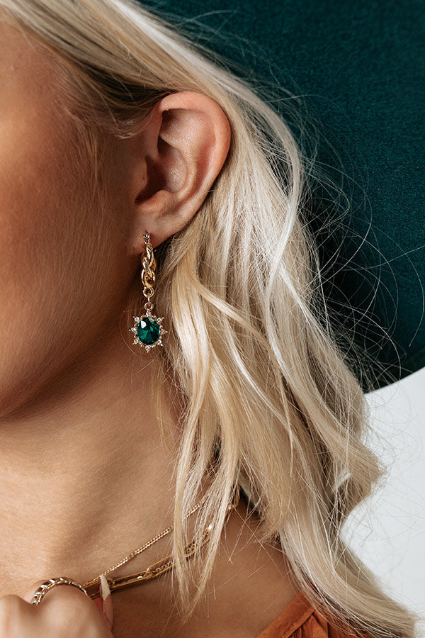 Magical Moment Earrings In Emerald Image - 2