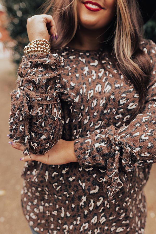 Expert Kindness Leopard Shift Top In Brown Curves Image - 5