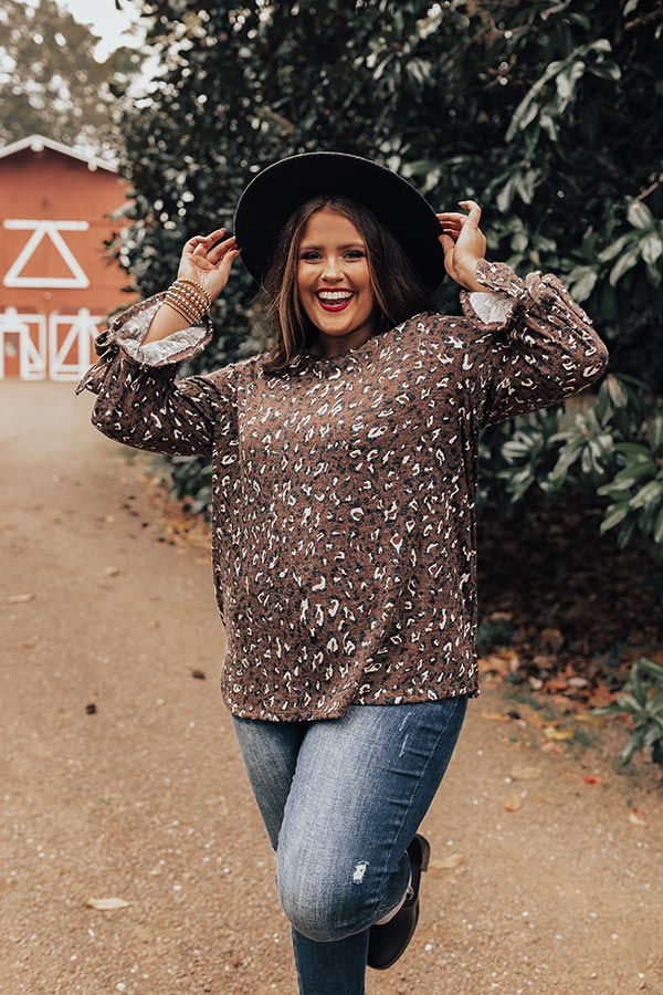 Expert Kindness Leopard Shift Top In Brown Curves Image - 4