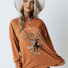 Hold Your Horses Oversized Graphic Tee Image - 1