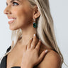 Stay Near To Me Earrings In Emerald Image - 1