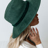 Sweet Glance Fedora In Hunter Green Image - 1