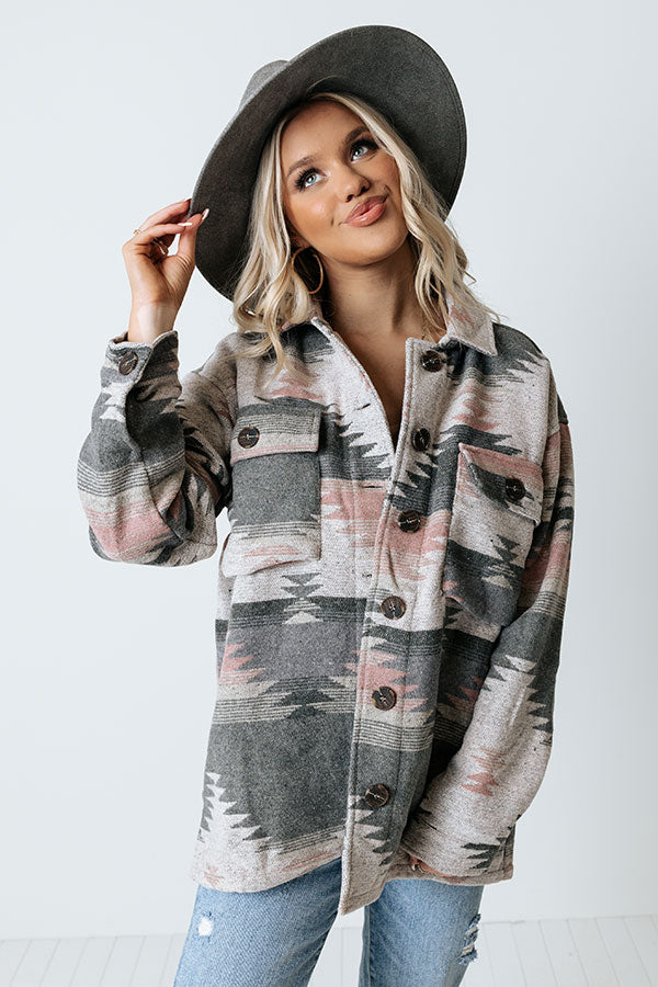Skiing In Style Jacket In Grey