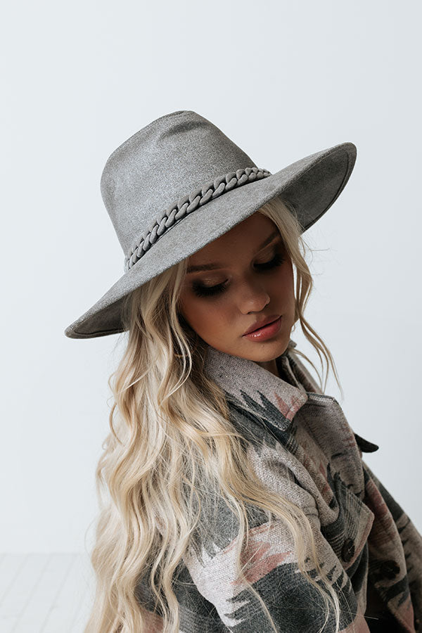 Sweet Glance Fedora In Grey Image - 2
