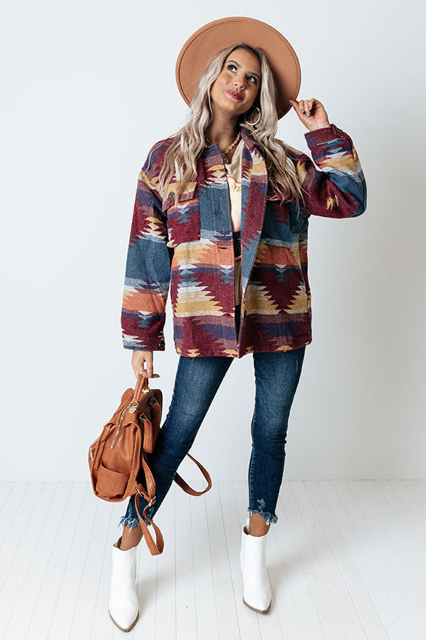 Skiing In Style Jacket In Wine Image - 1