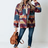 Skiing In Style Jacket In Wine Image - 1