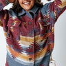 Skiing In Style Jacket In Wine Curves Image - 1