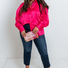 You Had Me At Cocktails Shift Top in Hot Pink Curves Image - 1