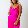 Patio In Paris Satin Shift Top Curves Image - 1