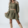 Shape Of My Heart Babydoll Dress In Olive Image - 1