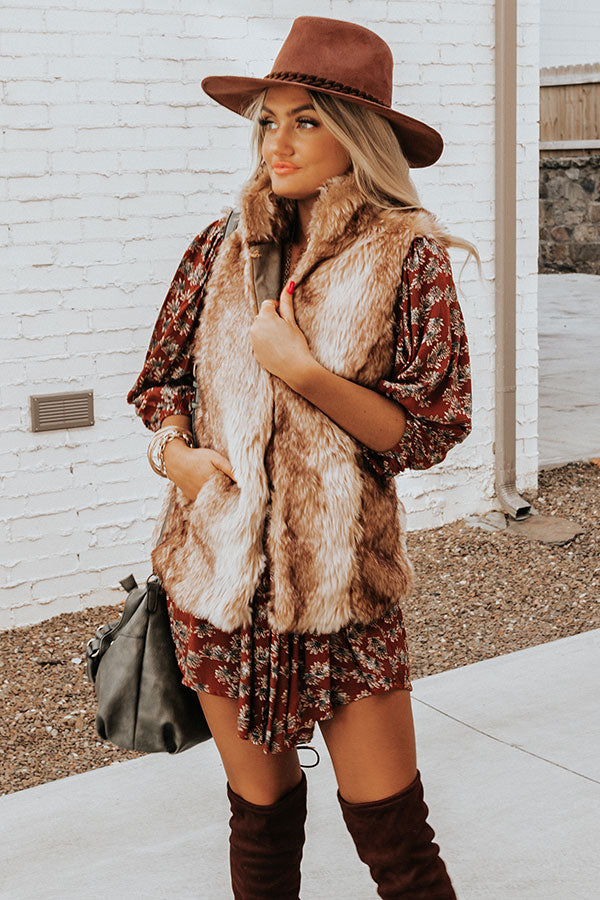 Never In A Flurry Faux Fur Vest