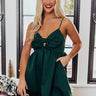 Slow Dance Romance Babydoll Dress In Hunter Green Image - 1