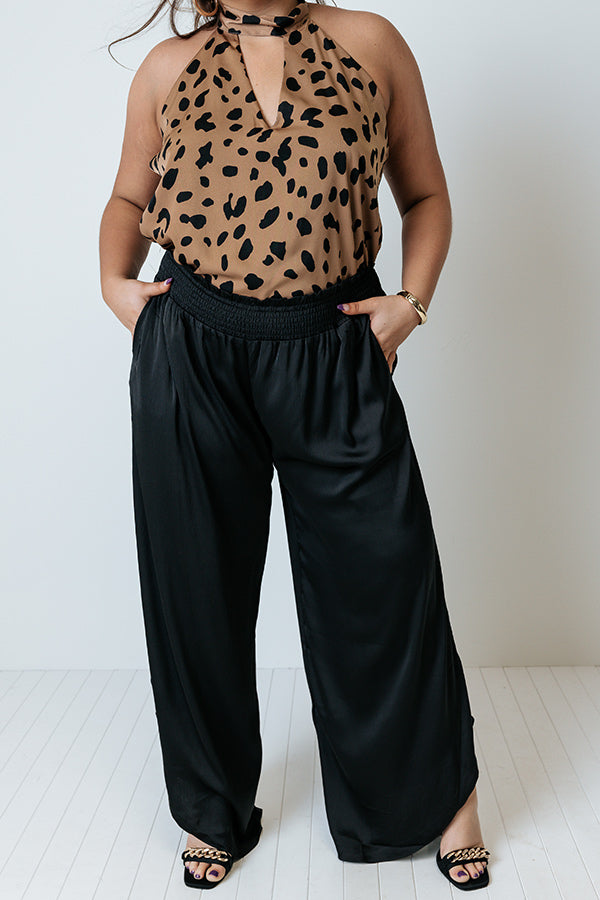 The Barrett High Waist Pants In Black Curves Image - 1