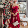 Before Happy Hour Satin Midi Image - 1