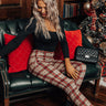 The Octavia High Waist Pants In Red Image - 1