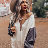 Upstate Promise Colorblock Sweater In Mocha Image - 1