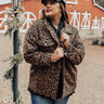Latte Sips Leopard Jacket Curves Image - 1