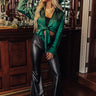 The Sorella High Waist Faux Leather Flare Image - 1