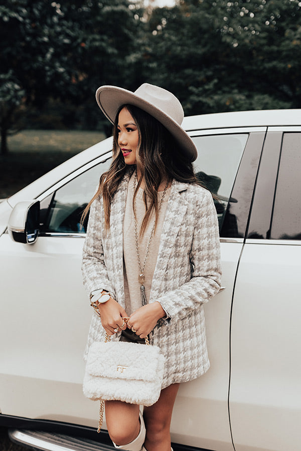 Chic At First Sight Houndstooth Blazer Image - 1
