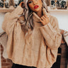 So Toasty Cable Knit Sweater In Iced Latte Image - 1