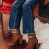 The Esperanza Faux Suede Bootie In Chocolate Image - 1