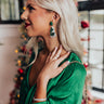 Bliss Under The Tree Beaded Earrings In White Image - 1