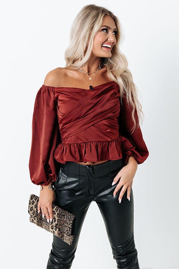 Bubbly Event Satin Top Image - 1