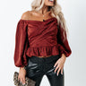 Bubbly Event Satin Top Image - 1