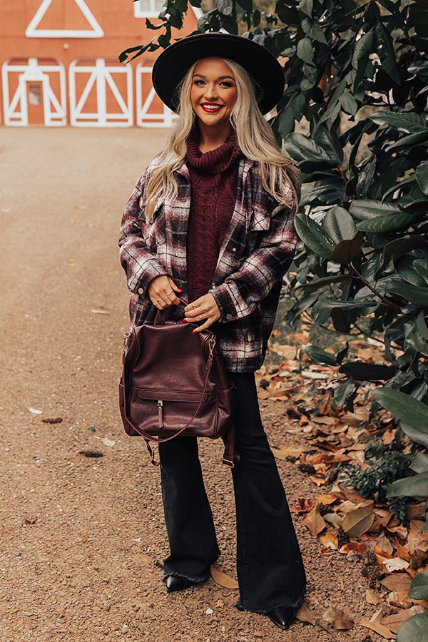 Latte Sips Plaid Jacket Image - 1