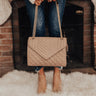 PR Move Faux Leather Crossbody In Taupe Image - 1