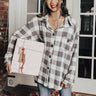 Need Your Opinion Plaid Top In White Image - 1