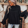 Stay The Course Shift Top In Black Image - 1