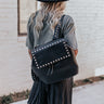 Novel Romance Faux Leather Backpack In Black Image - 1